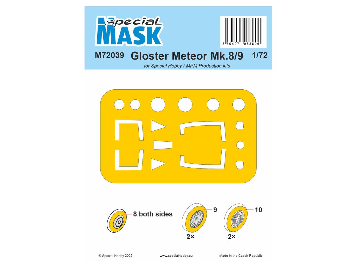 Gloster Meteor Mk.8/9 MASK for Special Hobby kits