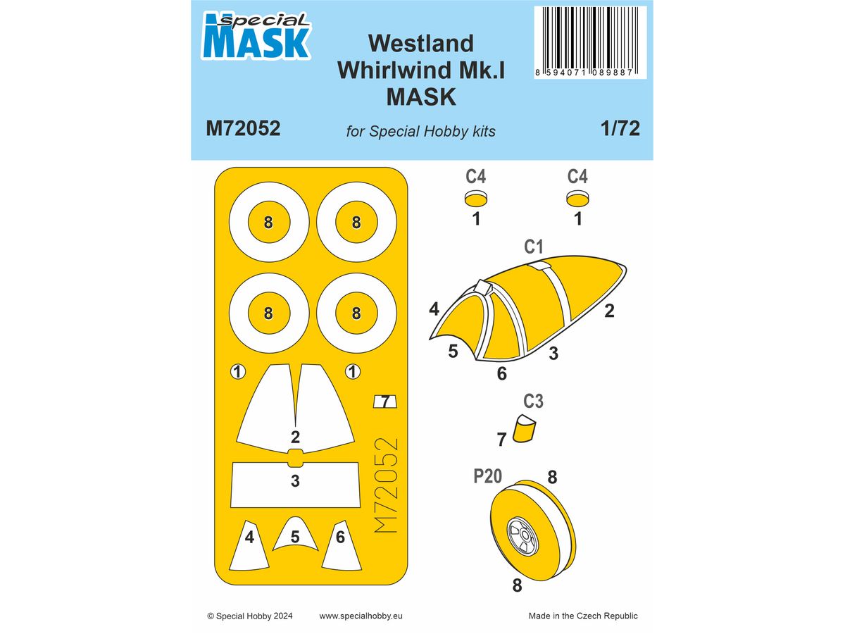 Westland Whirlwind Mk.I MASK (for Special Hobby)