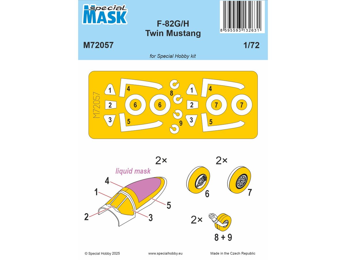 F-82G/H Twin Mustang MASK