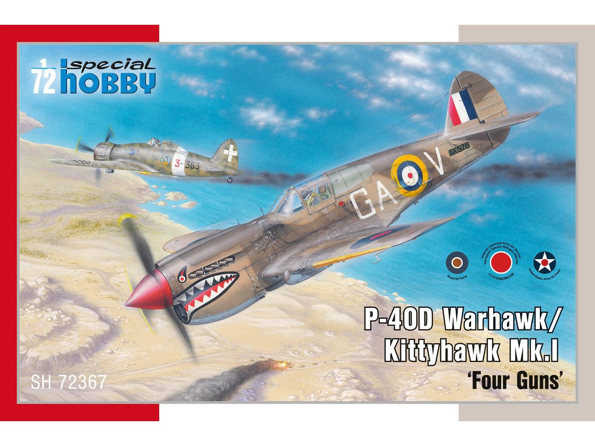 P-40D Warhawk/Kittyhawk Mk.I Four Guns