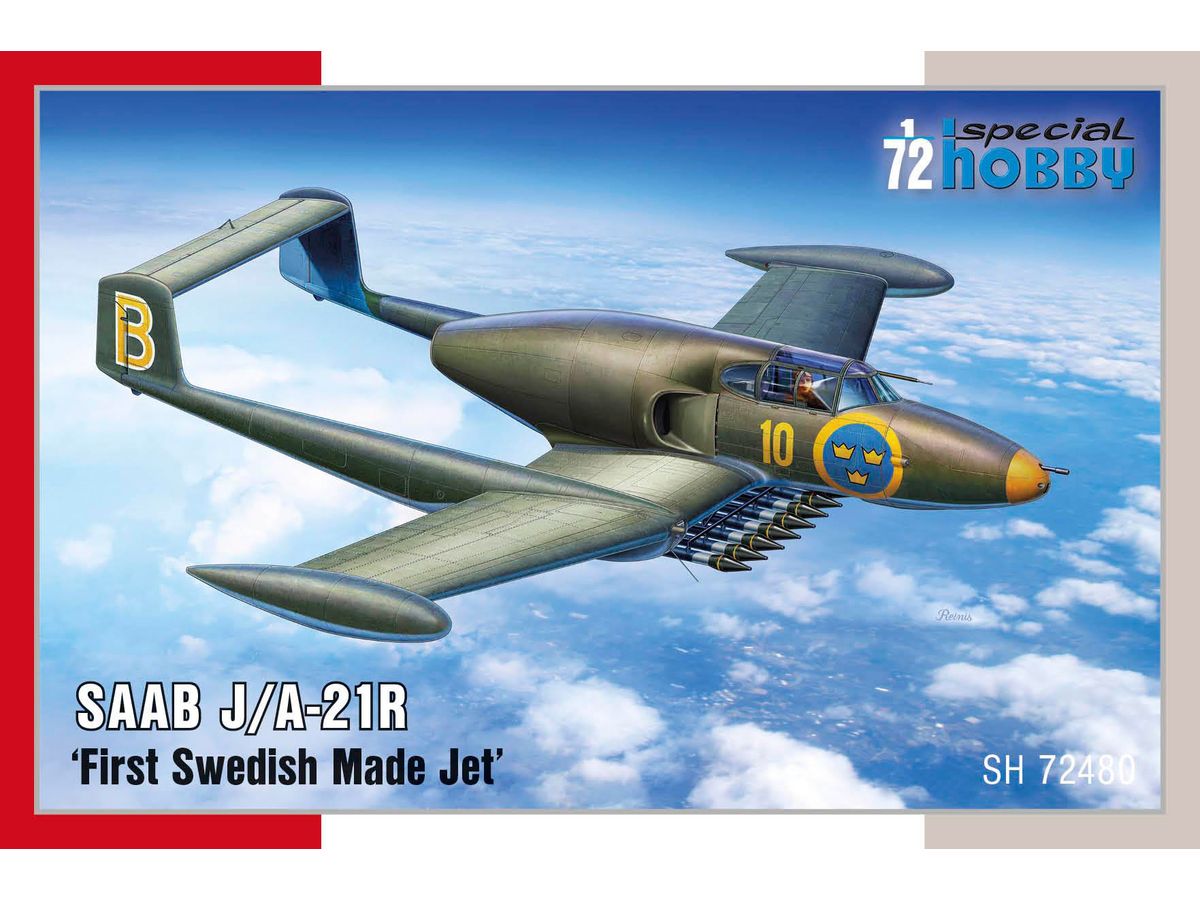 SAAB J/A-21R First Swedish Made Jet