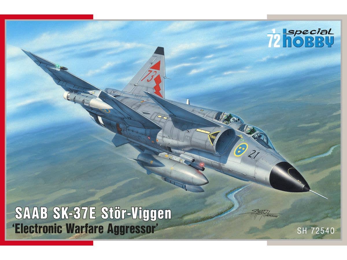 SAAB SK-37E Stor-Viggen Electronic Warfare Aggressor