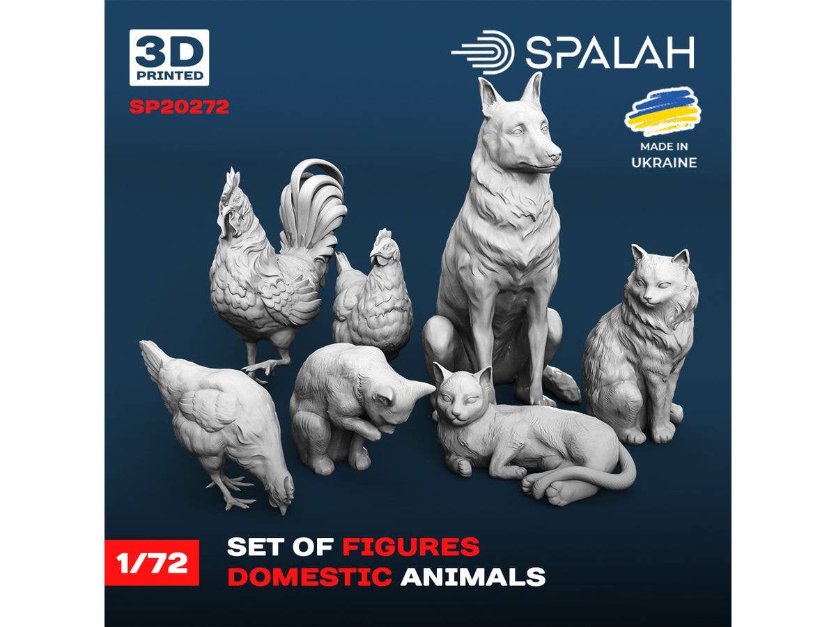 Set of figures Domestic animals