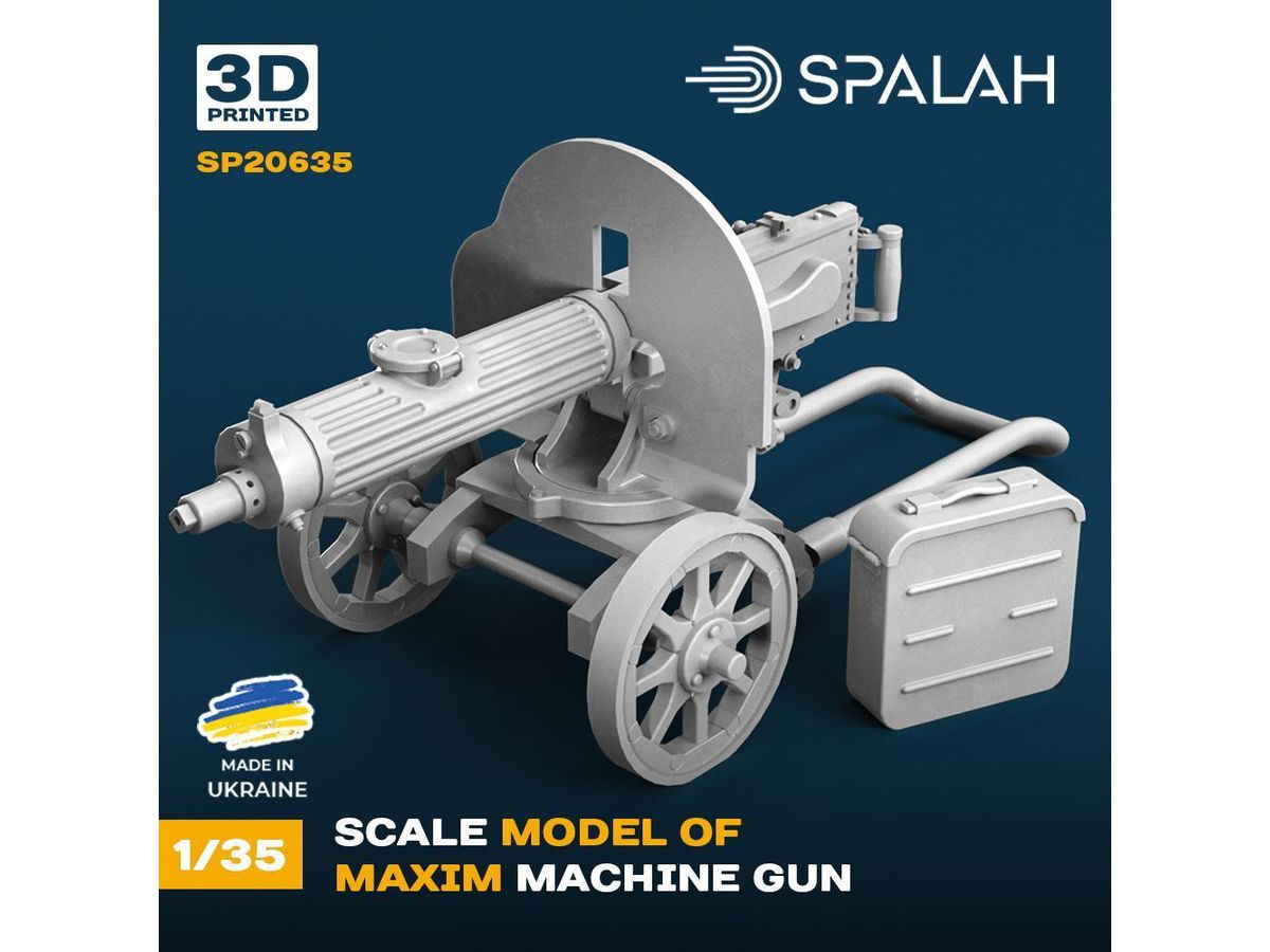 Scale model Maxim machine gun