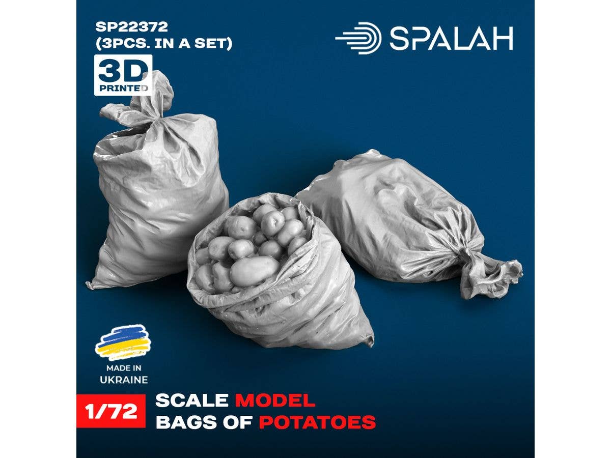 Set of scale models Bags of potatoes, (3 pcs.)