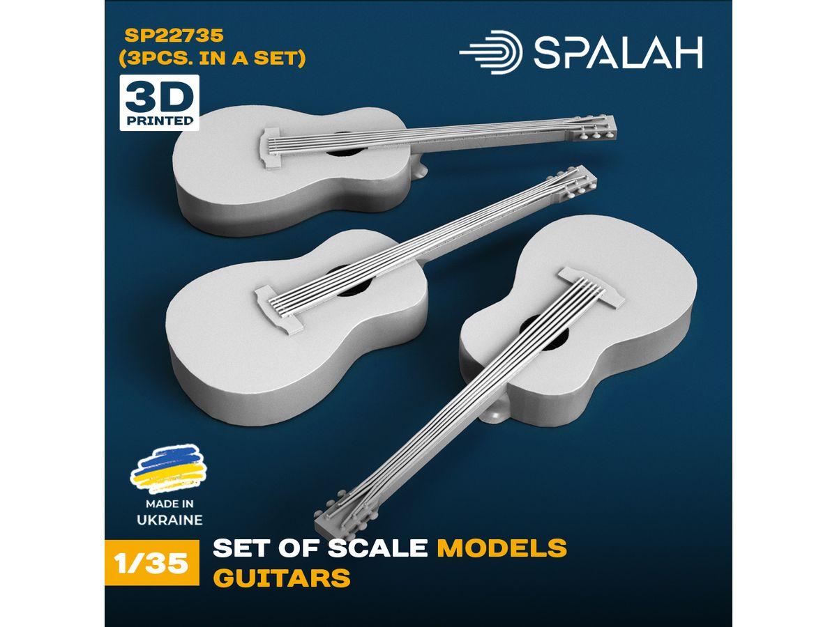 Set of scale models Guitars, (3 pcs)