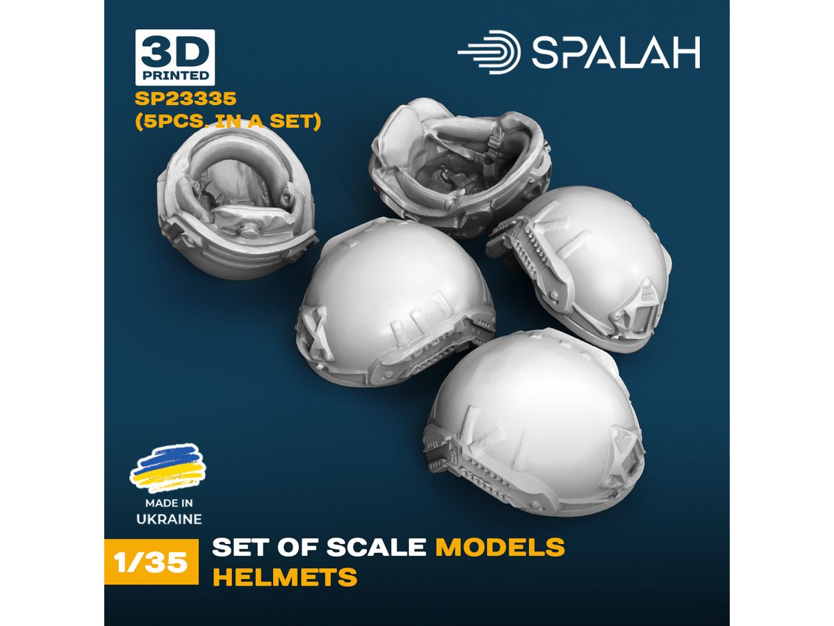 Set of scale models Helmets, (5 pcs)