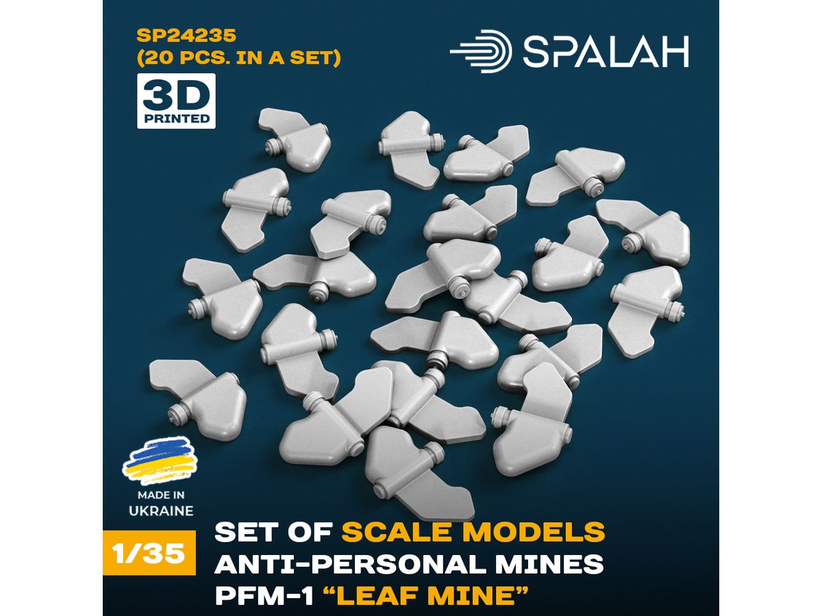 Set of scale models Anti-personal mines PFM-1 Leaf mine, (20 pcs)