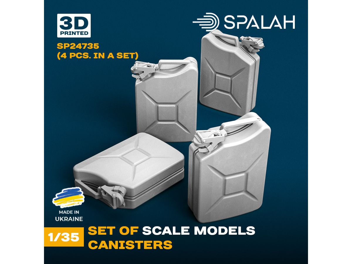 Set of scale models Canisters, (4 pcs)