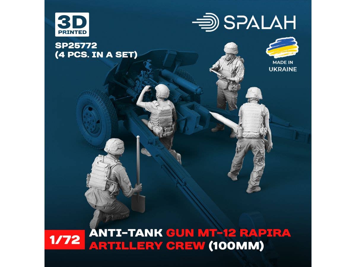 MT-12 Rapira 100mm anti-tank gun crew (4 pcs.)