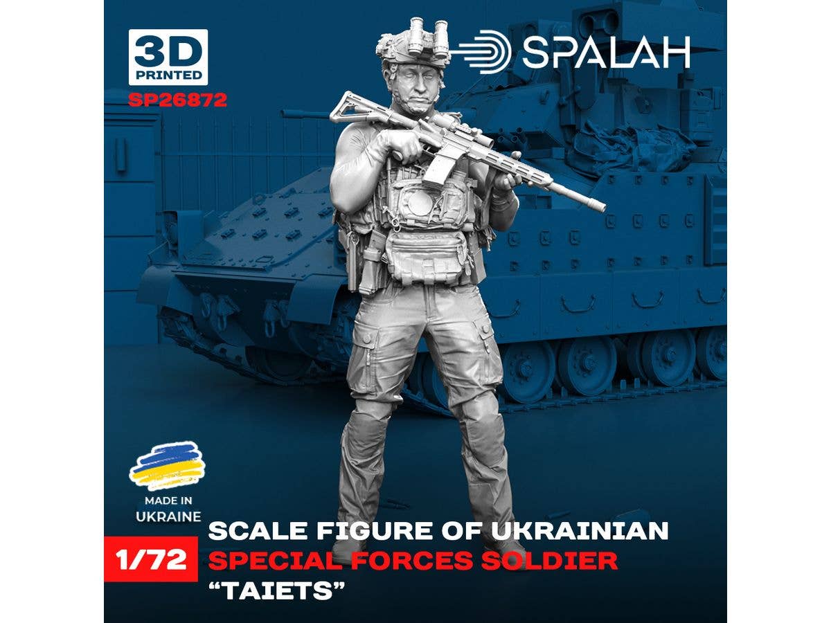 Ukrainian special forces soldier Taiets