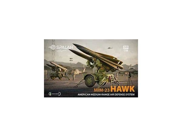Scale model American air-defense system MIM-23 Hawk.