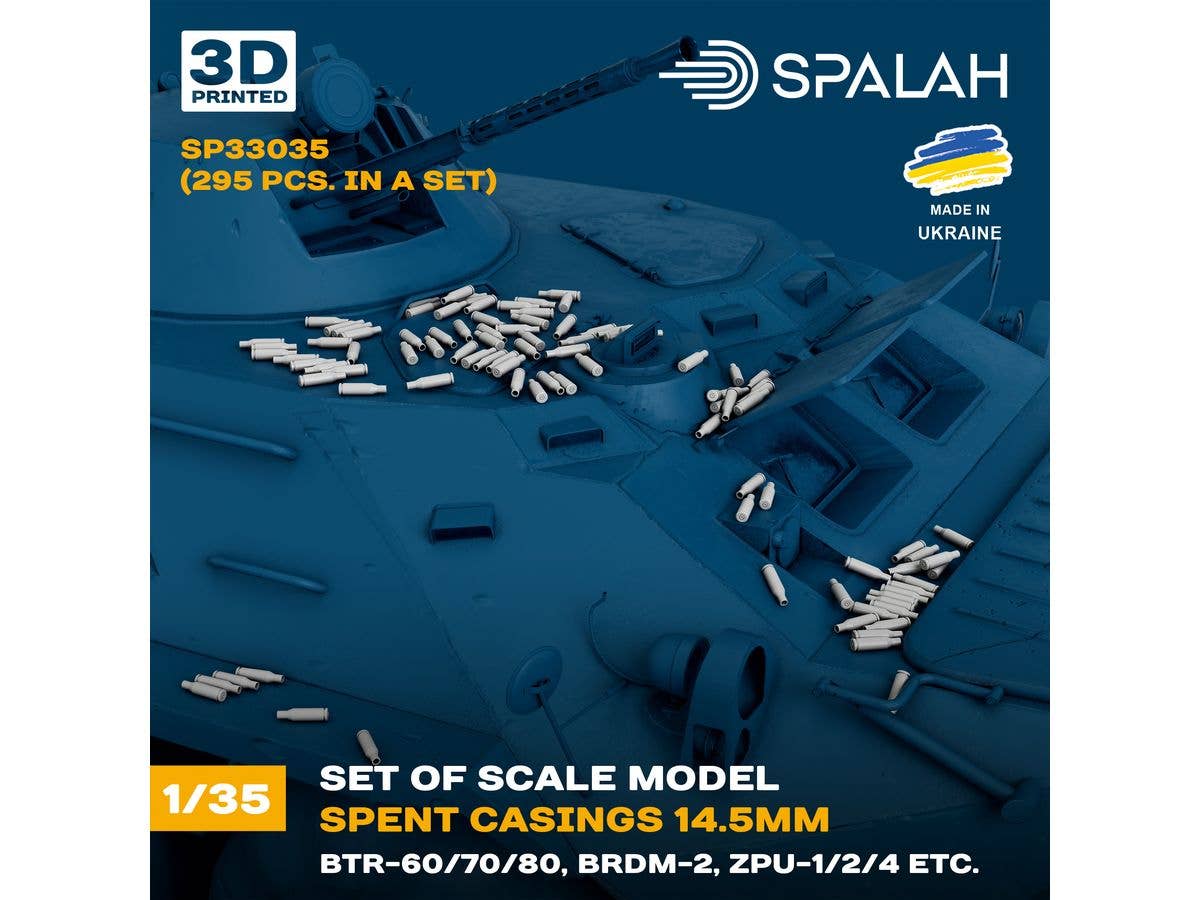 Set of scale model ''Spent casings 14.5mm (BTR-60/70/80, BRDM-2)'', (295 pcs.)