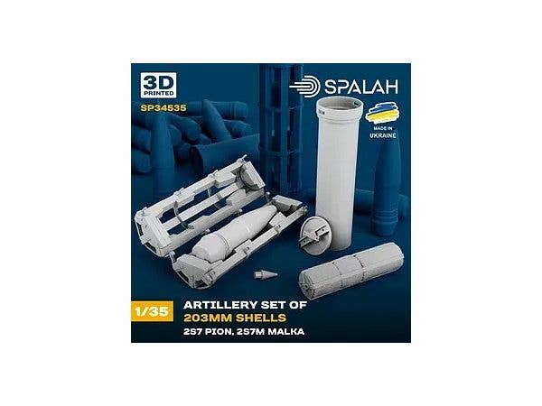 Set of scale models Artillery set of 203mm shells (2S7 PION).