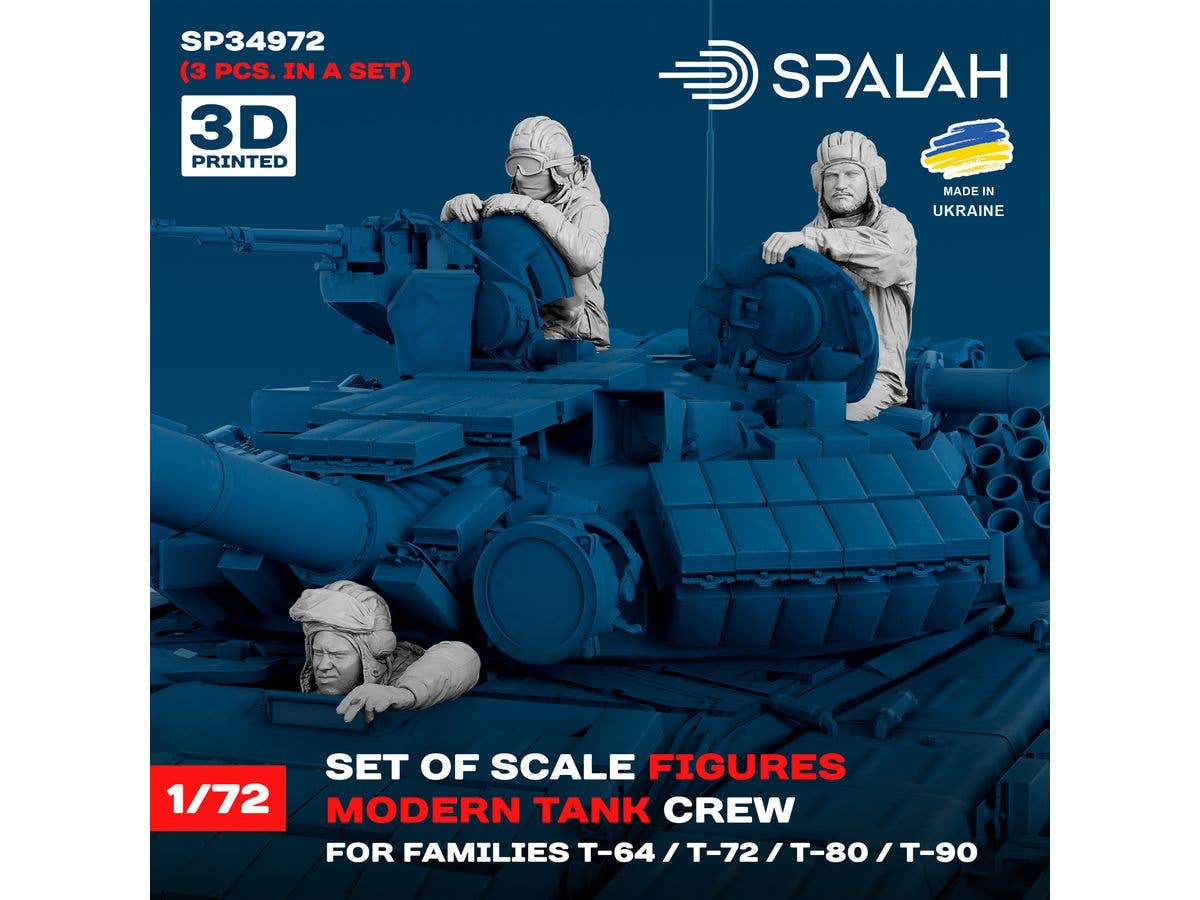 Modern tank crew for T-64, T-72, T-80, T-90 (3 pcs.)