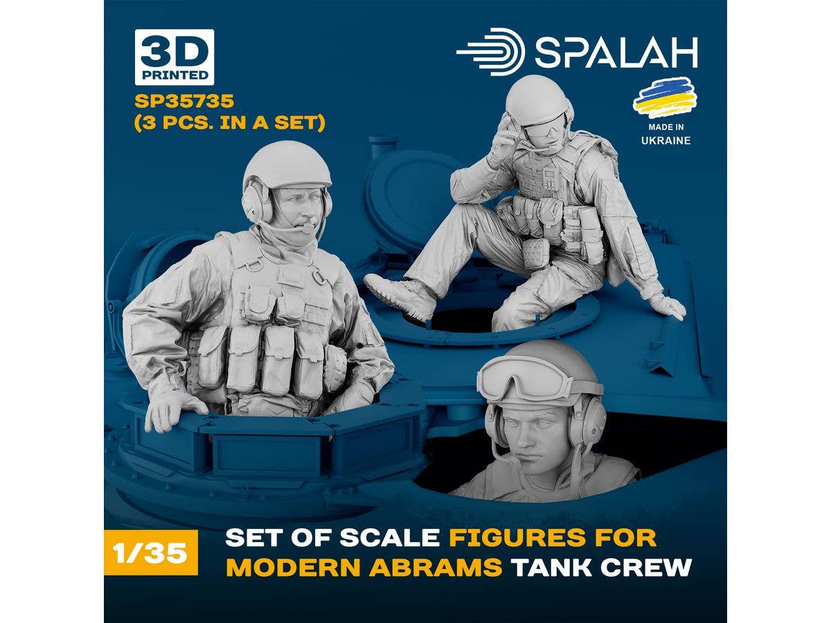 Modern Abrams tank crew (3 pcs.)