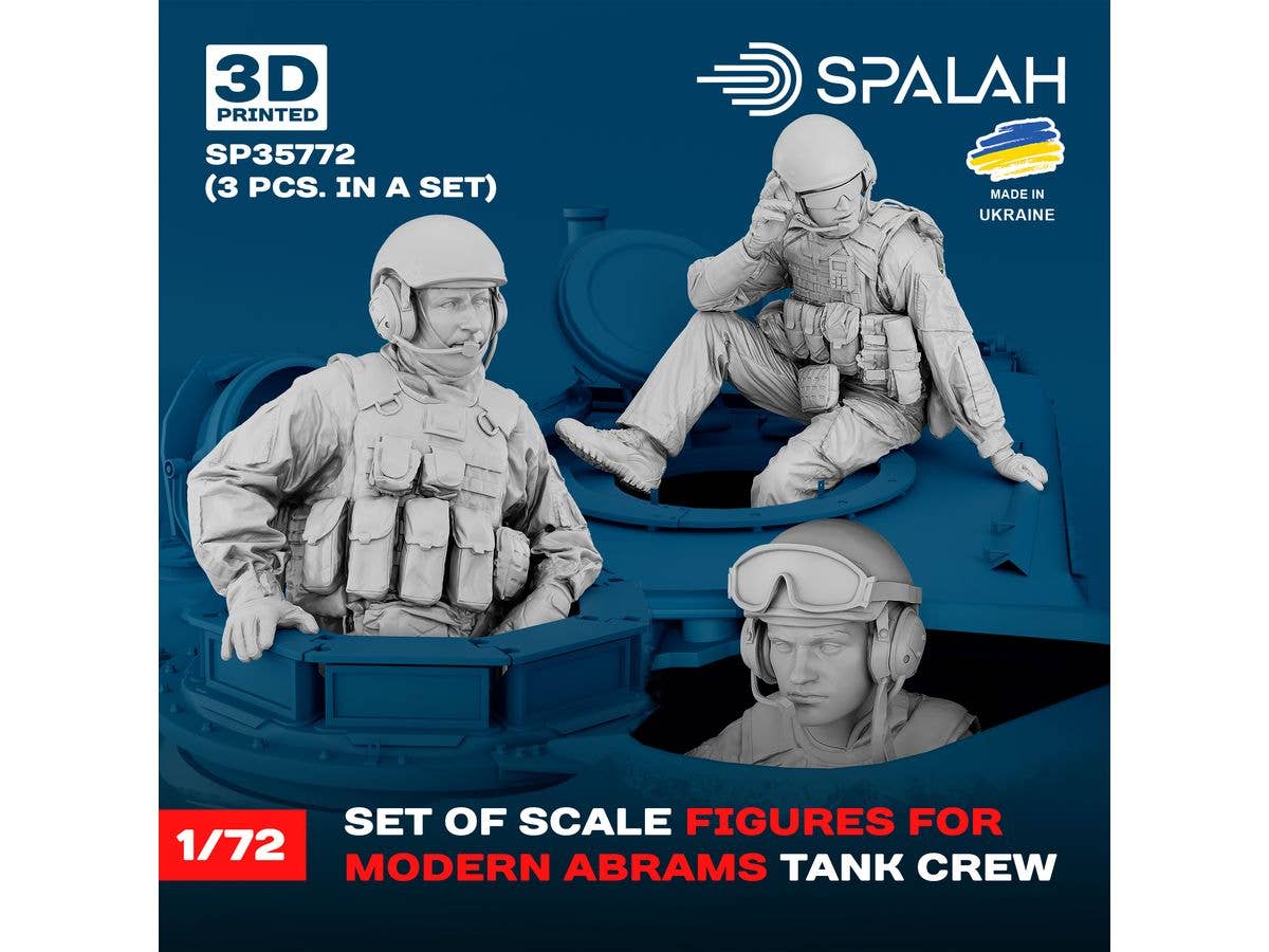 Modern Abrams tank crew (3 pcs.).