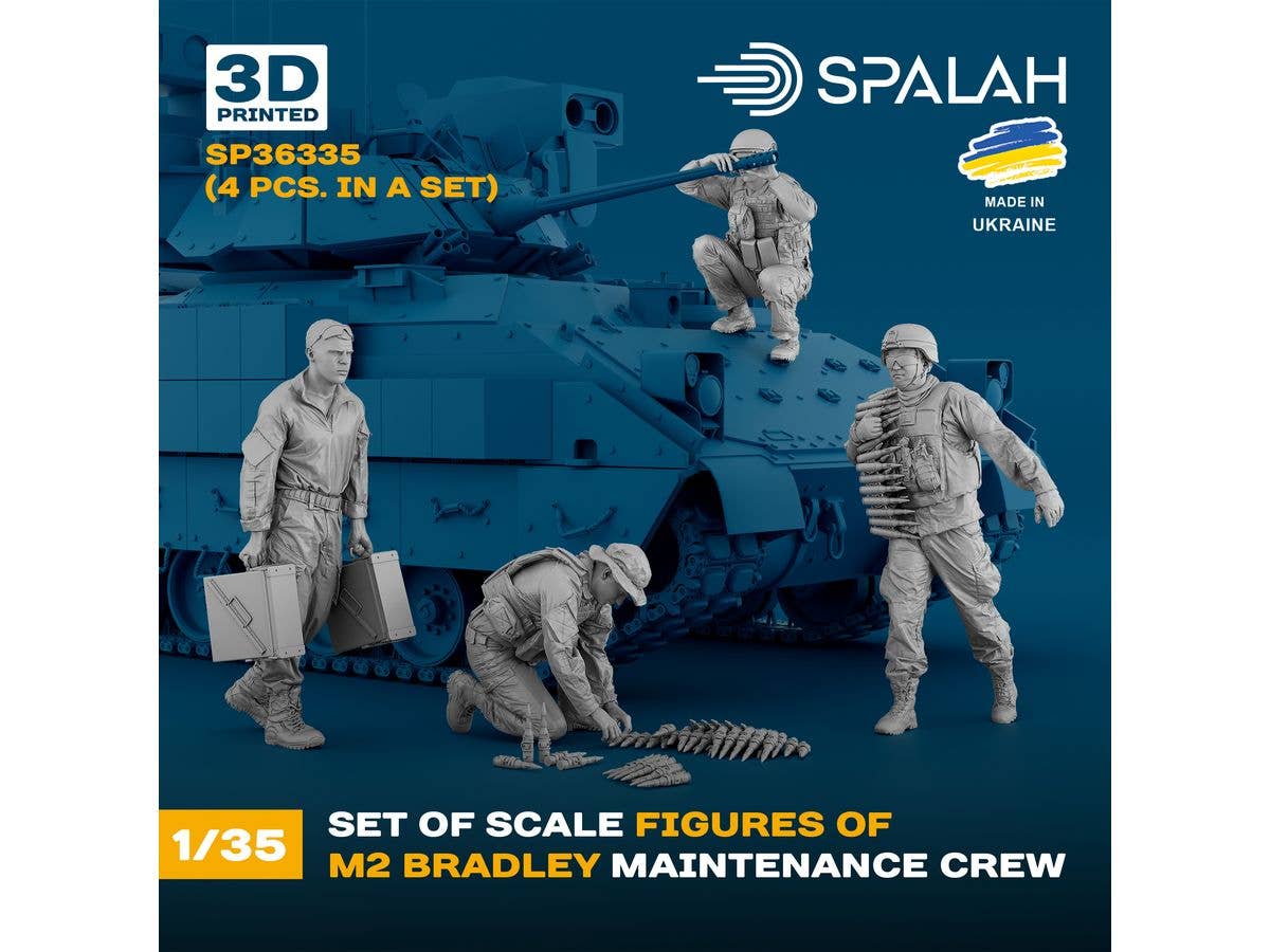 M2 Bradley maintenance crew (4 pcs.)