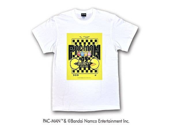 Pac-Man: 45th Anniversary T-shirt (White) M