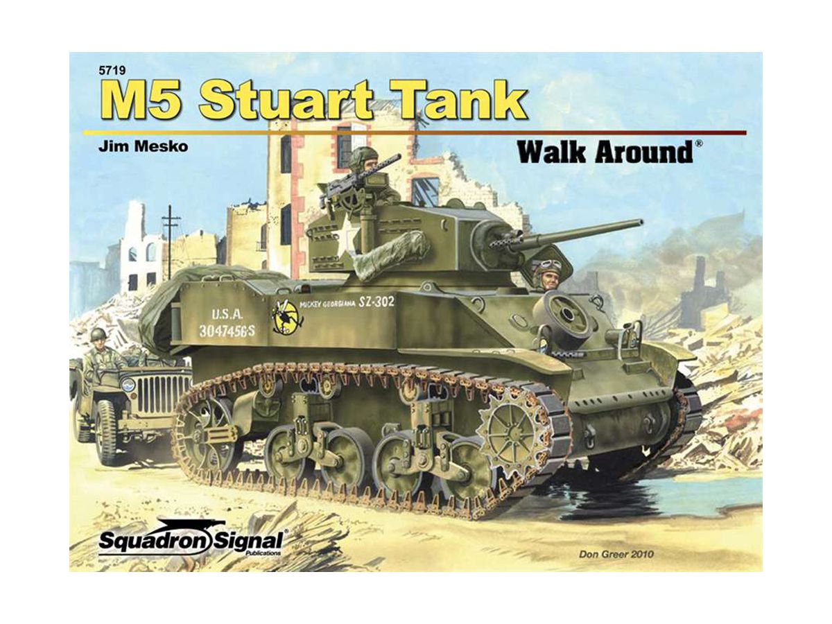 American M5 Stuart Light Tank Walk Around (Soft Cover Version)