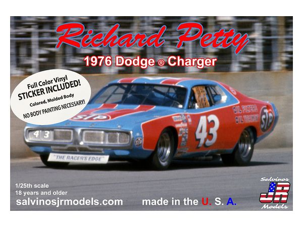NASCAR '72 Dodge Charger Richard Petty w/Vinyl Wrapping Film