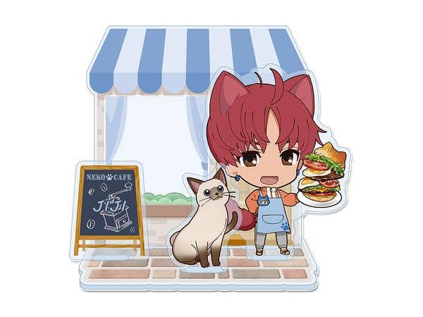 Tv Anime Dandadan: Puchichoco Mini Acrylic Diorama Jiji Cat Cafe