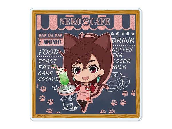 Tv Anime Dandadan: Puchichoco Acrylic Coaster Momo Cat Cafe