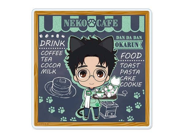Tv Anime Dandadan: Puchichoco Acrylic Coaster Okarun Cat Cafe