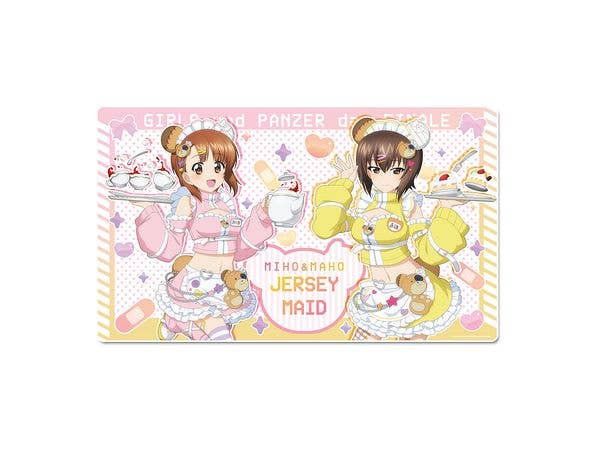 Girls und Panzer Final Chapter: Newly Illustrated Desk Mat - Miho Nishizumi & Maho Nishizumi in Jersey Maid Ver.