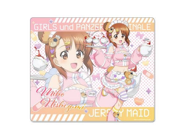 Girls und Panzer Final Chapter: Original Illustration Mousepad - Miho Nishizumi (Jersey Maid Ver.)