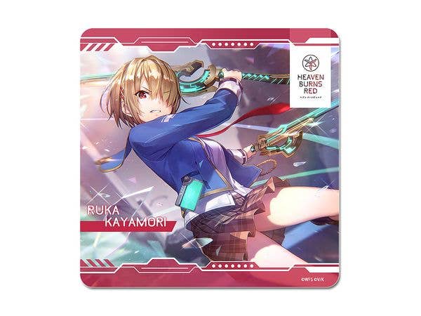 Heaven Burns Red: Rubber Mat Coaster [Tsukika Kayama]