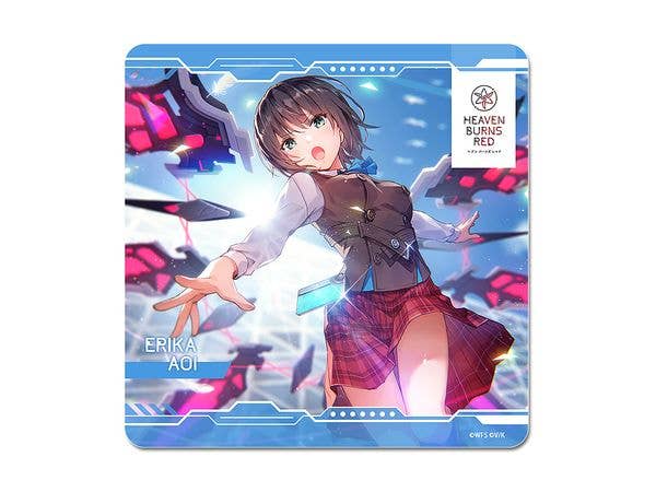 Heaven Burns Red: Rubber Mat Coaster [Erika Aoi]