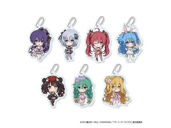 Anime Date A Live V: Puchi-Choco Trading Acrylic Keychain (Negligee) 1Box 7pcs