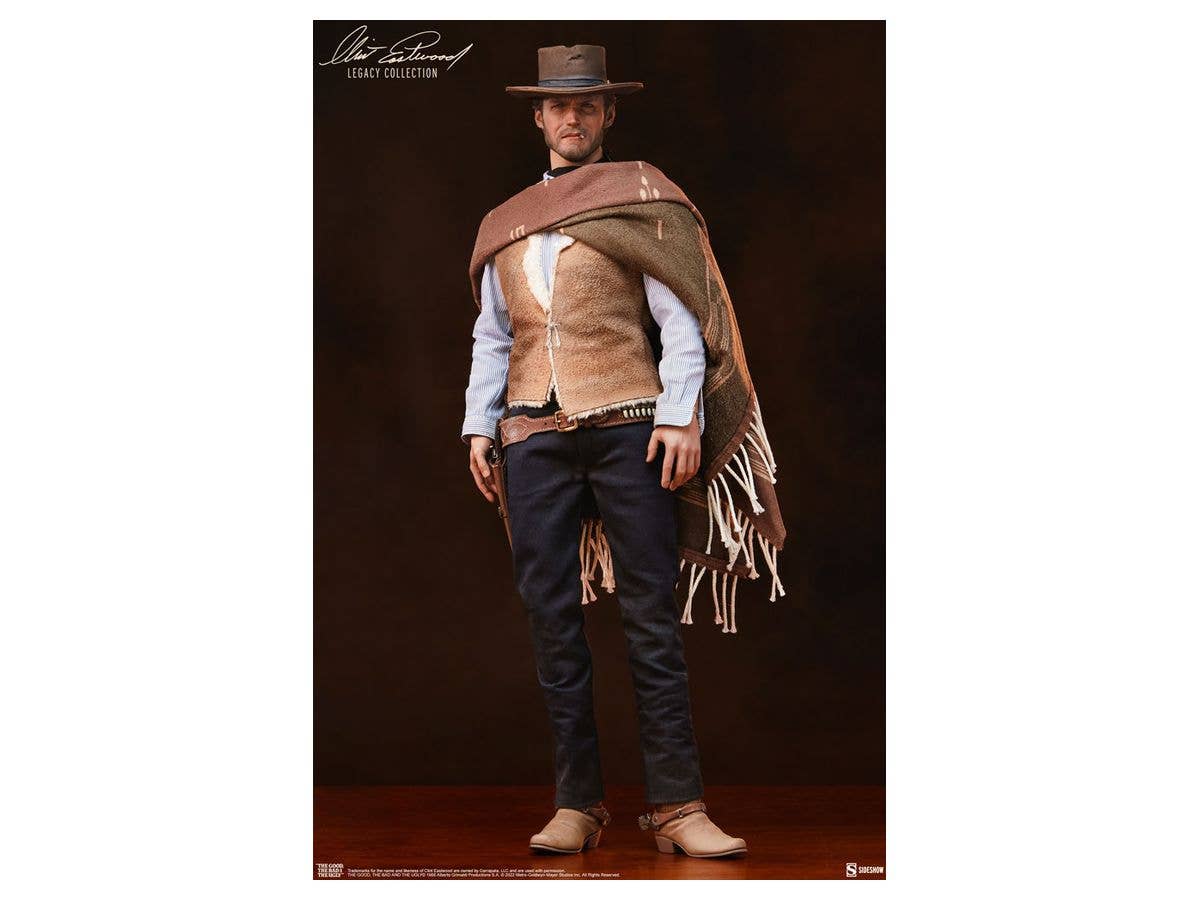 The Good, The Bad, and The Ugly Fully Poseable Figure: Sideshow Sixth Scale - Man with No Name
