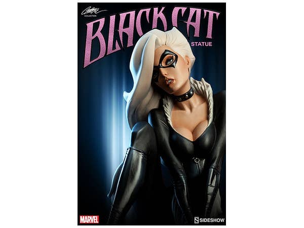 Marvel Comics Statue J. Scott Campbell Spider-Man Collection Black Cat 23cm Figure