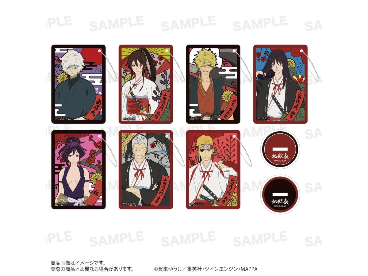 Hell's Paradise: Jigokuraku: Trading Hanafuda-Style Acrylic Keychain With Stand: 1Box (7pcs)