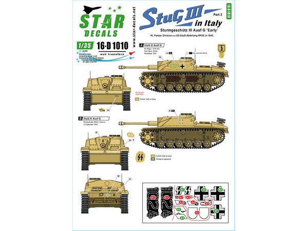 WWII German StuG III #2 on the Italian front, 16th Panzer Division and SS StuG Battalion RFSS (1943)