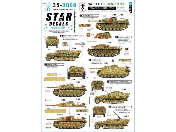 Battle of Berlin '45 # 4. StuG and SdKfz 251 outside Berlin.