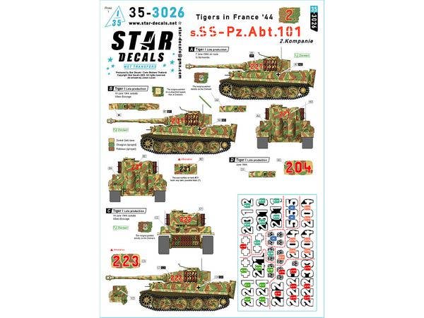 Tigers in France '44 # 2. 2. Kompanie / s.SS-Pz-Abt. 101. Tiger I late production.