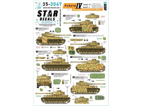 PzKpfw IV Ausf H and J. Normandy & France in 1944 # 2. 9. Pz.Division, SS-Das Reich, SS-Frundsberg and SS-Hitlerjugend.