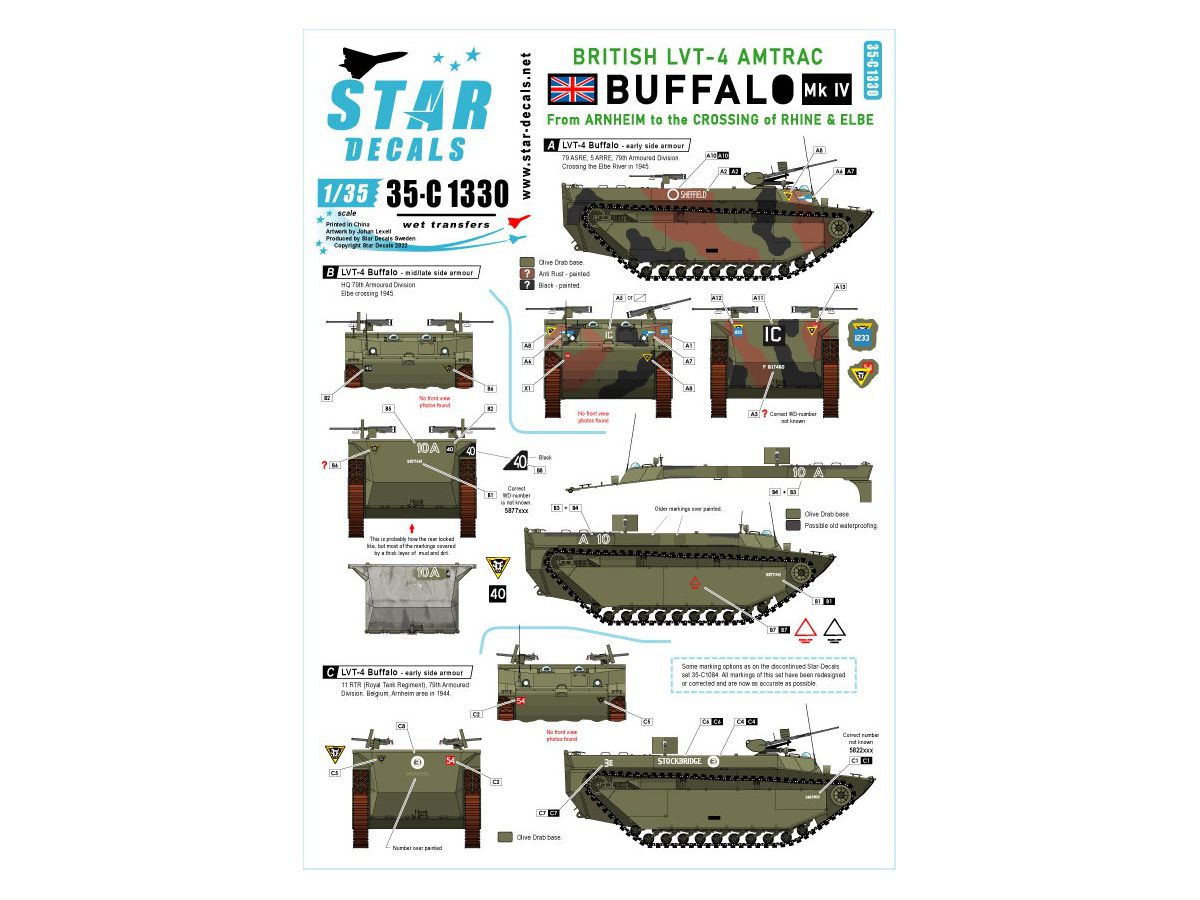 WW.II British LVT-4 Amtrac Buffalo MkIV From Arnheim to the Crossing of Rhine and Elbe