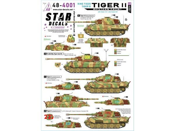 King Tiger - Tiger II. SS-units on the Western Front. s.SS-Pz.Abt. 101/501.