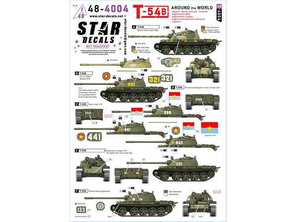 T-54B Around the World. Angola, North Vietnam, Somalia, Afghanistan-DRA/Taliban/Northern Alliance, Lebanon.