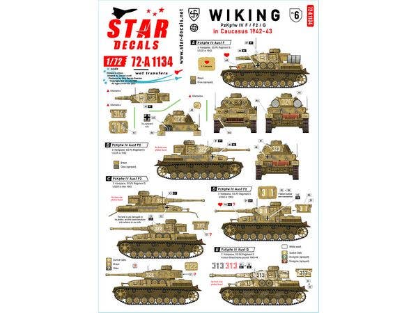 WWII German Viking Division #6 Panzer IV F/F2/G Caucasus 1942-43