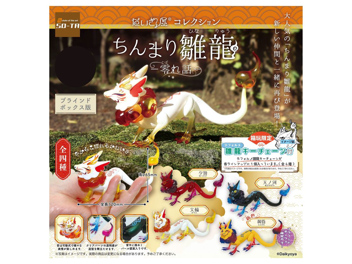 Daikyoya Collection Hyokkori Hina Ryu -Spill Story-: 1Box (4pcs)