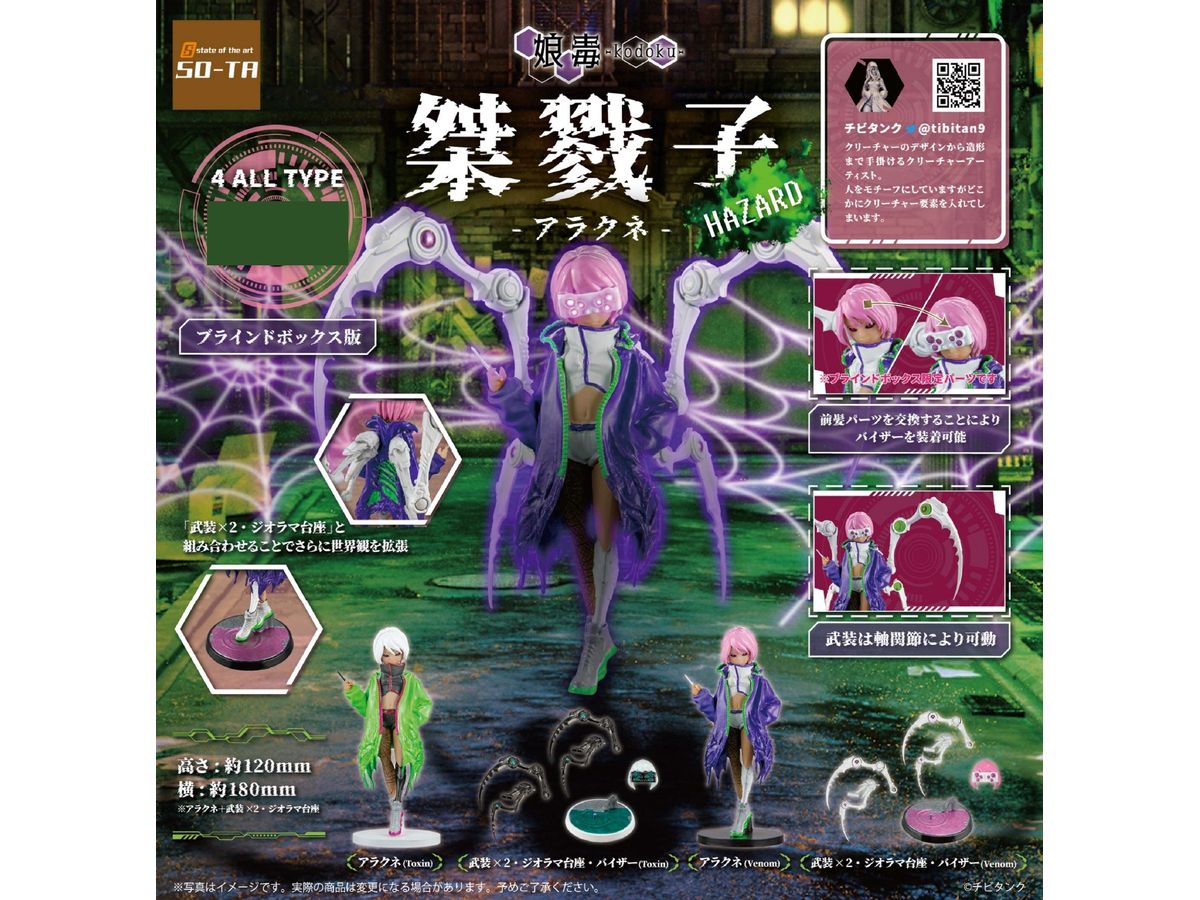 Arachne HAZARD: 1Box (4pcs)