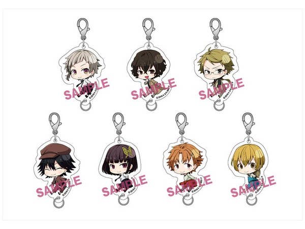 Bungo Stray Dogs: Furimukyun Connecting Acrylic Charm: 1Box (7pcs)