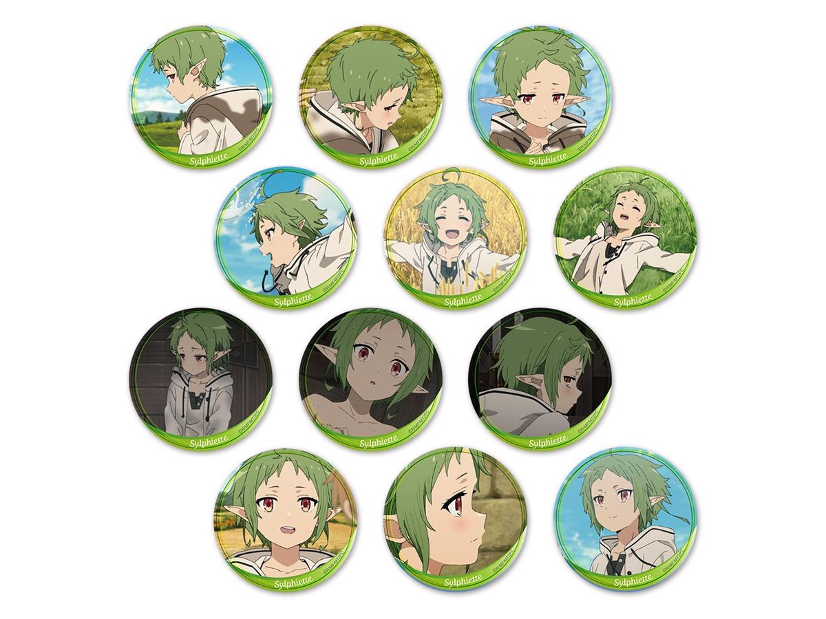 Mushoku Tensei: Trading Can Badge Marugoto Shirufietto 1Box 12pcs