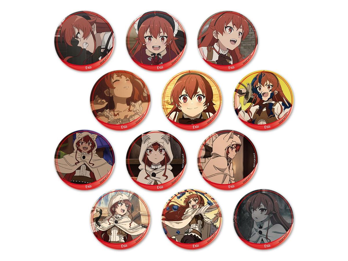 Mushoku Tensei: Trading Can Badge Marugoto Eris 1Box 12pcs