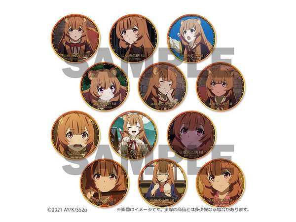 The Rising of the Shield Hero Season 2: Trading Can Badge Marugoto Raphtalia Part 2 1Box (12pcs)